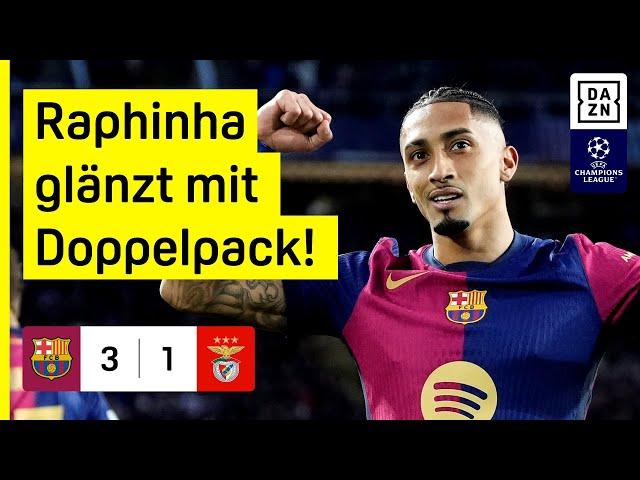 FC Barcelona - Benfica SL | UEFA Champions League | DAZN Highlights