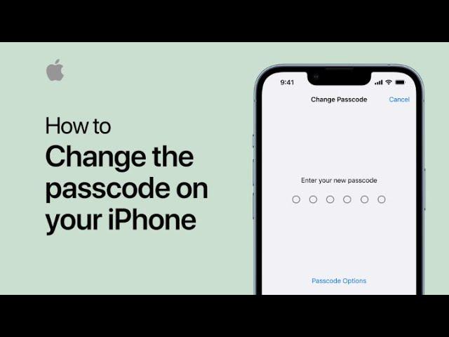 How to change the passcode on your iPhone, iPad, or iPod touch | Apple Support