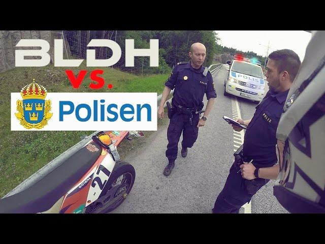 Supermoto vs. the Swedish Police | 1 km Wheelie BUSTED | BLDH