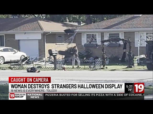 Ohio woman destroys $1,000 worth of strangers' Halloween decorations