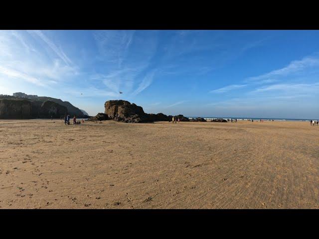 Perranporth Beach, Cornwall, UK