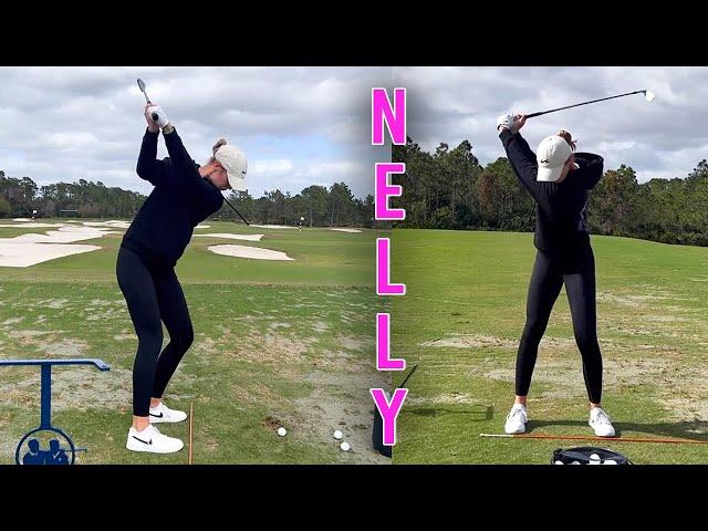 NEW! Nelly Korda 2023 Slow Motion Iron Swing