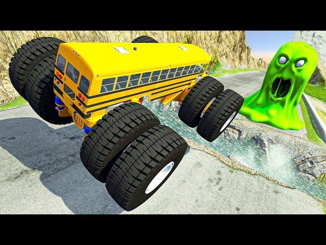 BeamNG Drive Monster Trucks Cars Satisfying Crashes Fails Rollovers