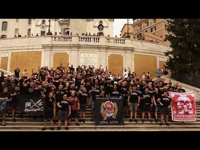 CSKA SOFIA HOOLIGANS ON TOUR IN ROME  - 16/09/2021