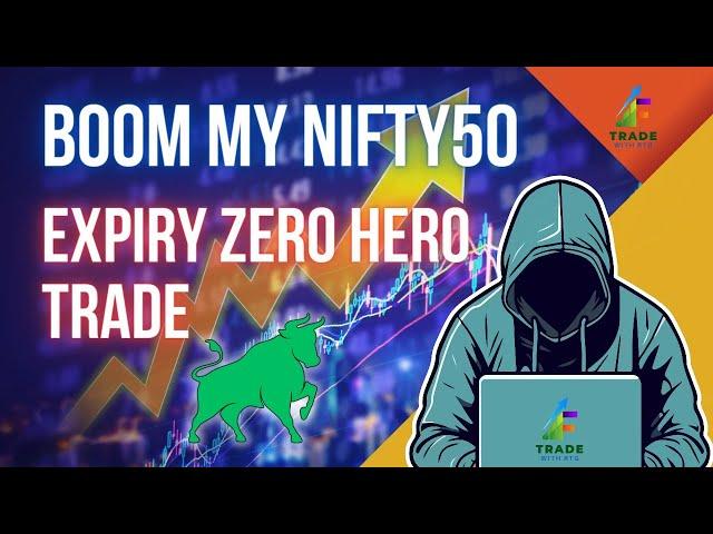 Boom My Nifty50 Expiry Zero Hero Trade | Nifty50 Expiry Day  Live Trade #nifty #trading #fibonacci