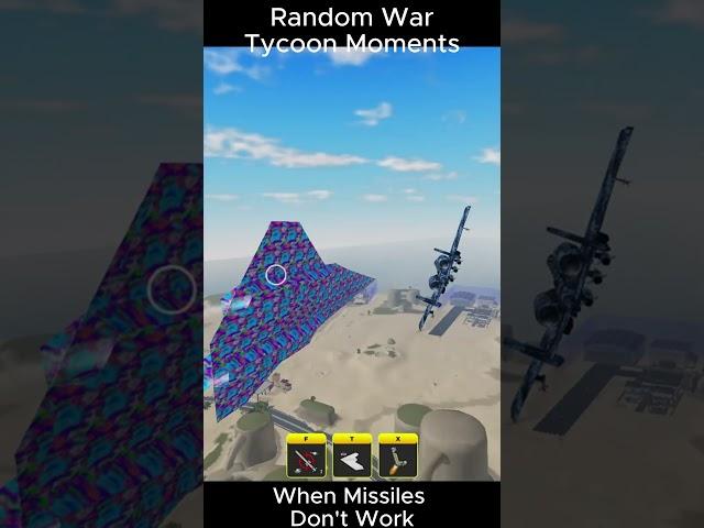 When Missiles Don't Work |  #wartycoon #roblox #robloxmemes #wartycoonroblox #shorts #shortsfeed