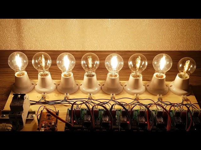 ARDUTEX I2C TRAILING EDGE AC LIGHT DIMMER MULTICHANNEL CONNECTION ARDUINO