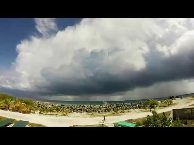 Clouds Timelapse. Naifaru, Maldives