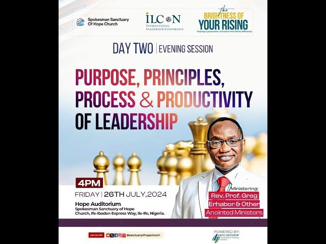 ILCON 2024 || THE BRIGHTNESS OF YOUR RISING || 26TH JULY 2024 || DAY 2 EVENING SESSION