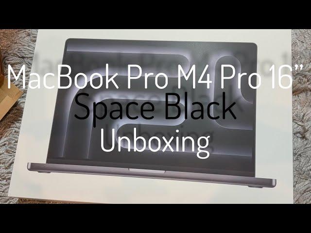 Apple MacBook Pro M4 Pro 16” Unboxing - 4K