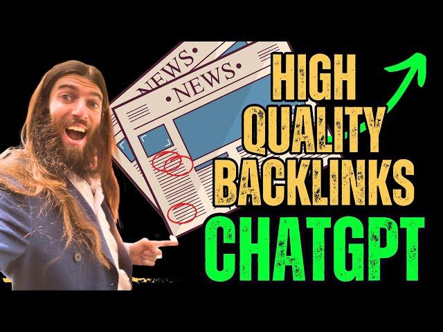  AI SEO: How I Build HIGH QUALITY PR Backlinks With ChatGPT That RANK