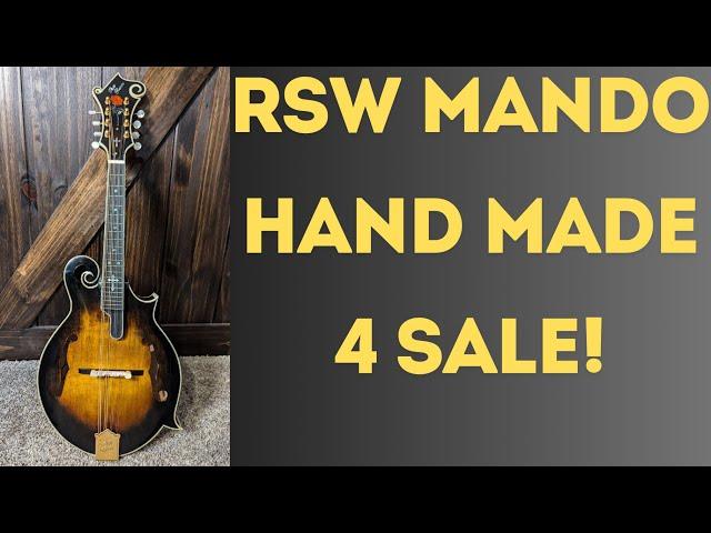 RSW Auction Hand Made Rosa Mandolin Like New