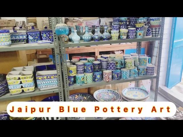 Jaipur Blue Pottery Art | Gopal Saini Blue Pottery Art Collection | Jaipur Craft | Craftpitora