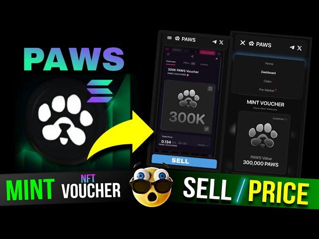 Paws Airdrop Nft Claim | Paws Nft Sell | Paws Nft Pre Market | Paws Nft Price | Paws Listing Update