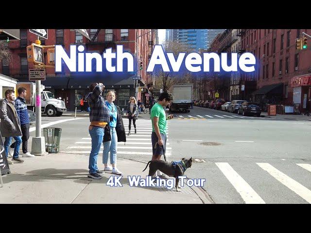 Restaurant Row on Ninth Ave in NYC | 4K Walking Tour