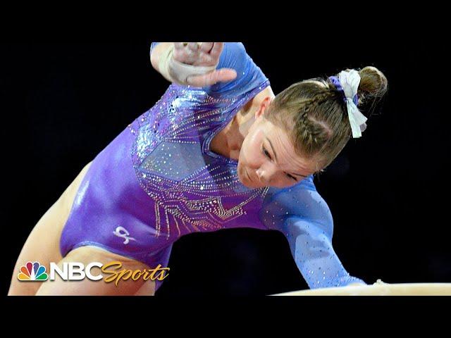 Jade Carey soars to silver in world championship vault final | NBC Sports