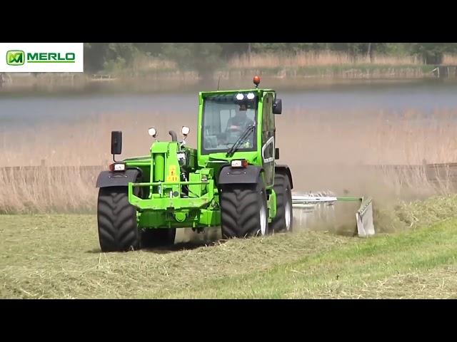 MERLO MULTIFARMER MF40.7 CS - два в одном. Телескопический погрузчик и трактор. Полевые работы.