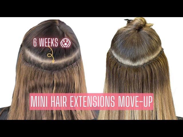 Hair Extension Mini Move-Up Appointment Every Six Weeks | Detailed Tutorial #hairextensions