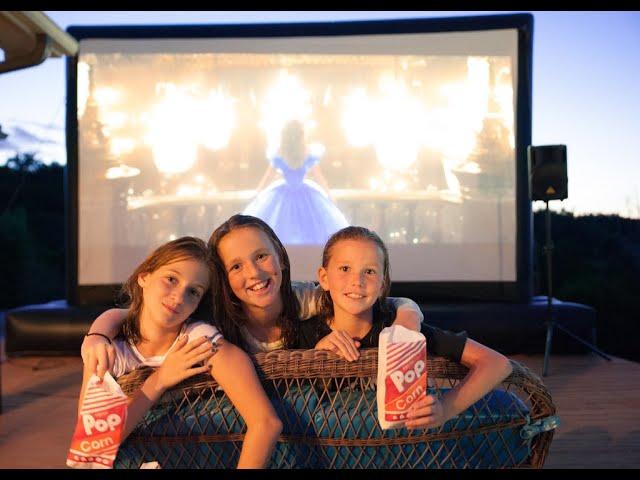 Giant Outdoor Movie Screen Rental Overview Video - This Setup will Amaze Your Guests!