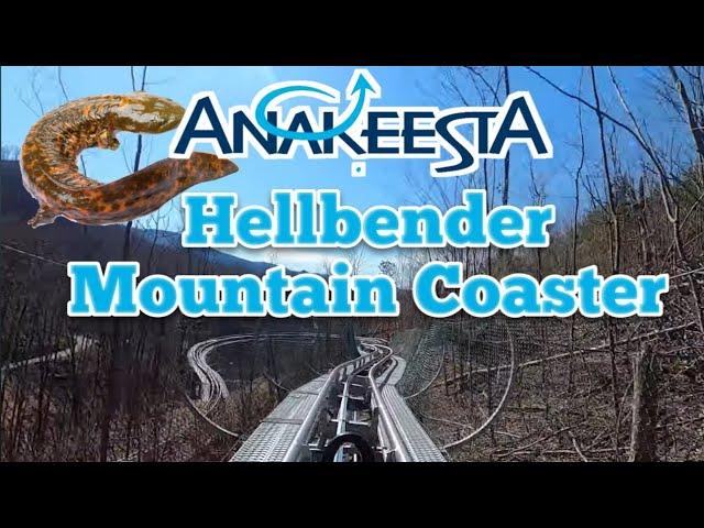 Riding Hellbender Mountain Coaster at Anakeesta!