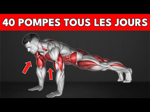 Ce qui arrive à votre corps lorsque vous faites 40 pompes tous les jours -   c'est choquant !