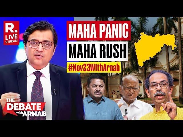 Debate With Arnab LIVE: Resort Politics Begins With Maharashtra Results Just Hours Away