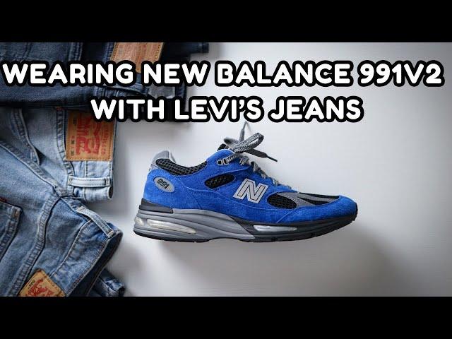 Wearing New Balance 991v2 With Levi's Jeans