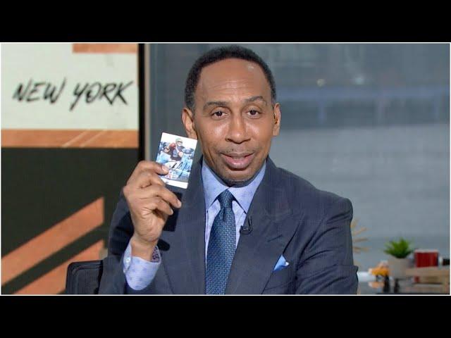 Stephen A. gets a SIGNED Dan Orlovsky NFL card as a gift?!  | First Take