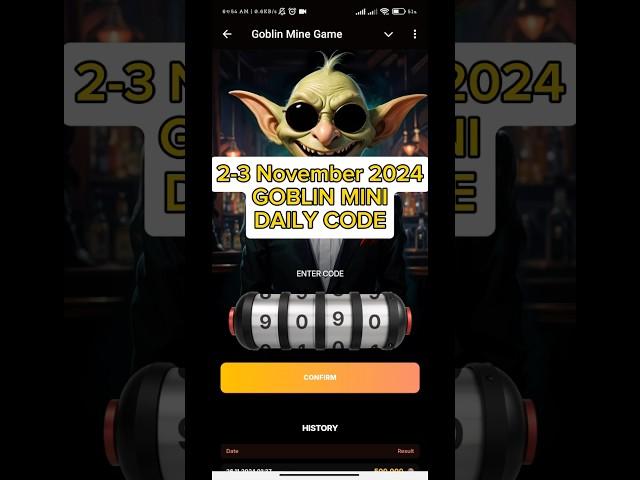 2 December Goblin Mine GameCode | Goblin Mine Game VIP Code ||Goblin Mine Game Daily Code