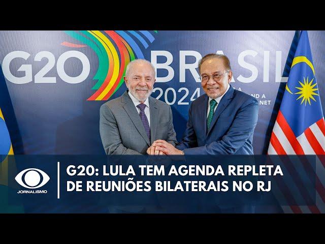 G20: Lula tem agenda repleta de reuniões bilaterais no RJ