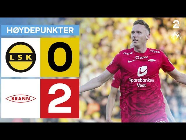 Lillestrøm 0 - 2 Brann - Høydepunkter