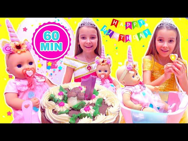 Baby dolls and baby Annabell doll videos for kids | Magic twins