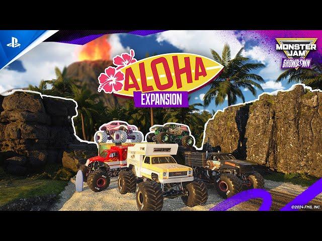 Monster Jam Showdown - Aloha Expansion Trailer | PS5 & PS4 Games