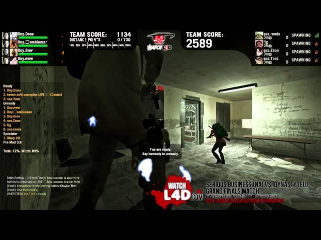 L4D2// WatchL4D 2014 Spring Tournament Grand Finals! Team Dynasty vs Serious Business