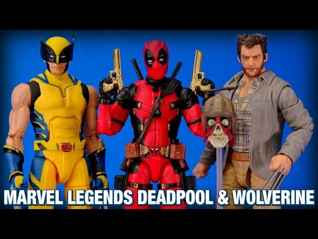 Marvel Legends Deadpool and Wolverine and Headpool Figure Review And Custom Play Day Tweaks