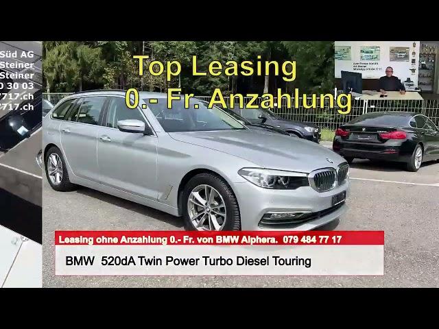 BMW 520dA Twin Power Turbo Diesel Touring 8G-Steptronic, 9.2017, 46 000 km, 34 799.- Fr.