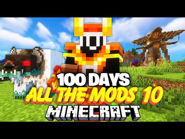 I Survived 100 Days with ALL THE MODS 10 in Minecraft...