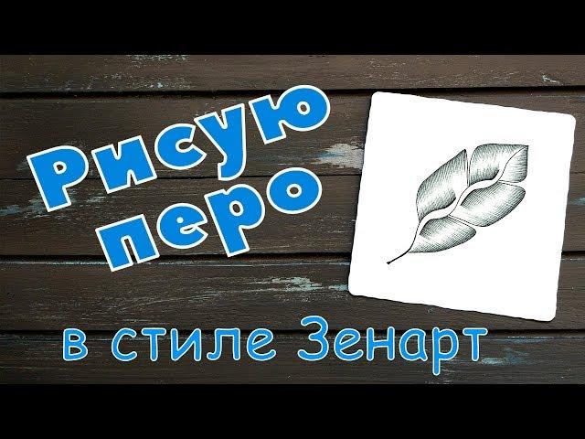 Как нарисовать перо в стиле Зенарт