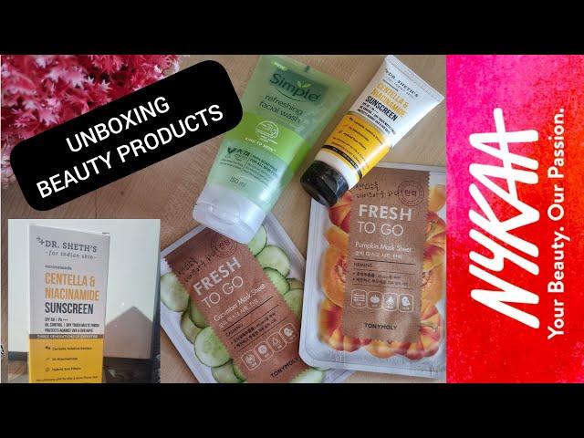 Unboxing Nyka Skincare Products | Nyka Haul#nykaproducts#skincareproducts#sunscreen#facewash