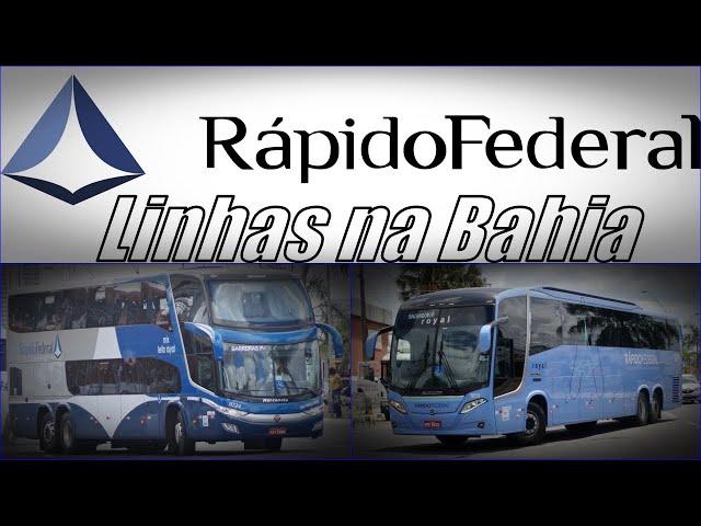 ESPECIAL_BAIANAS RÁPIDO FEDERAL | Todas as 15 linhas da empresa na Bahia + Serviços oferecidos