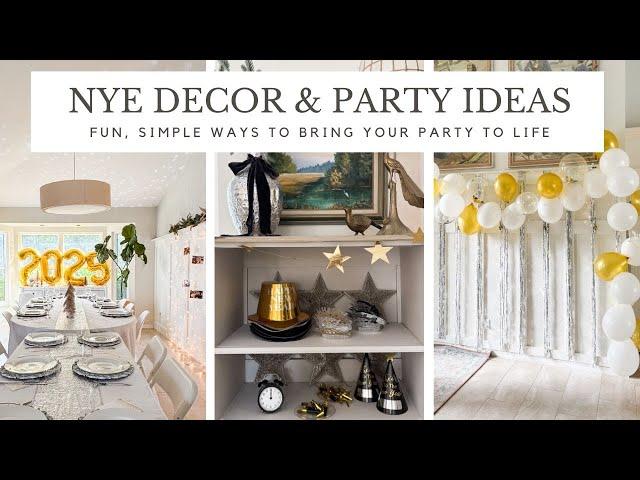 New Year's Eve Decoration & Party Ideas  |  Doubling Decor as 50th Anniversary Party!