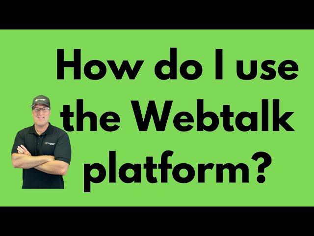 How do I use the Webtalk platform?