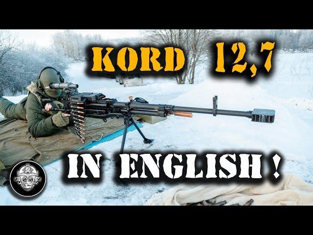 KORD! 12,7 mm large caliber sniper machine gun! No rescue from this super cannon in modern warfare!