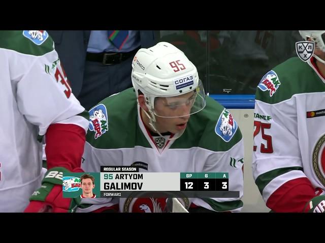 Galimov scores it off the crease