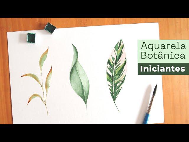 AQUARELA Folhas para iniciantes