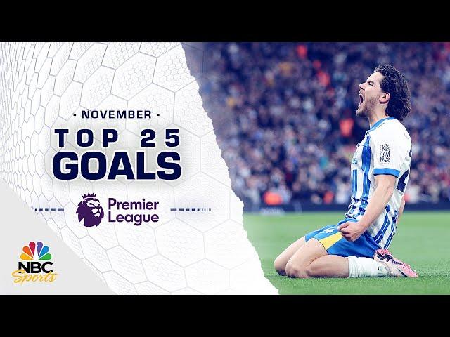 Top 25 Premier League goals of November 2024 | NBC Sports