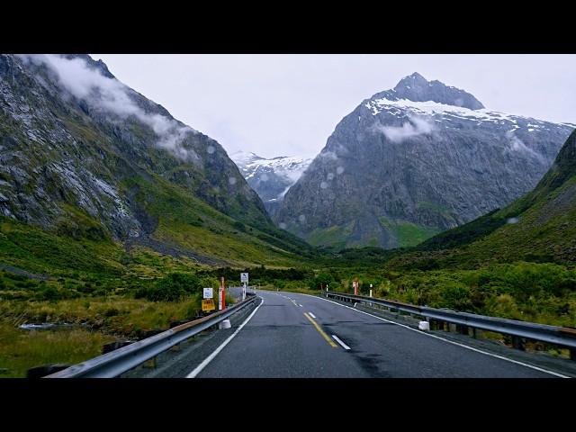 Milford Sound Scenic Drive 4K | Te Anau Downs to Milford Sound, New Zealand