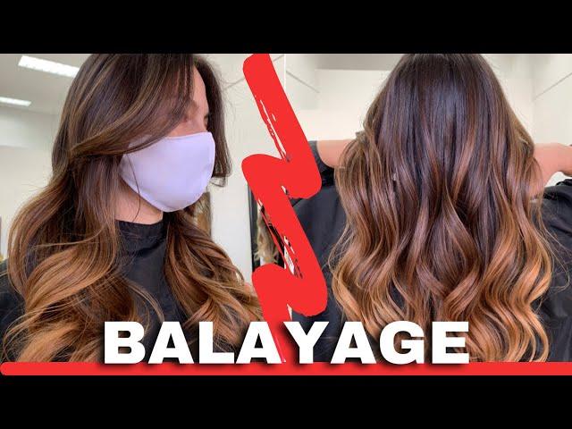 How to FREEHAND BALAYAGE for Dark Hair Whith FANOLA COLOR / STEP by STEP TECHNIQUE + Fast & Easy