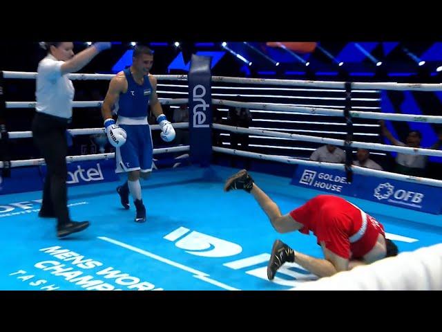 SF (63.5KG) BACHKOV HOVHANNES (ARM) vs ABDULLAEV RUSLAN (UZB) | IBA World Boxing Championships 2023