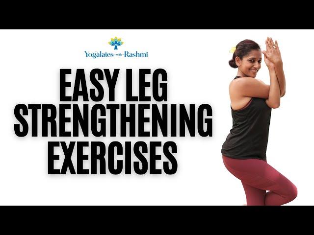 Easy Yoga for Senior Citizens | Standing Exercises to Strengthen Legs | Yogalates with Rashmi